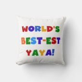 ブライトカラーズワールド最高ので最も高い屋屋家の贈り物 クッション (正面)