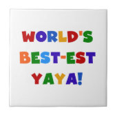 ブライトカラーズワールド最高ので最も高い屋屋家の贈り物 タイル (正面)