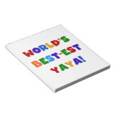 ブライトカラーズワールド最高ので最も高い屋屋家の贈り物 ノートパッド (アングル)