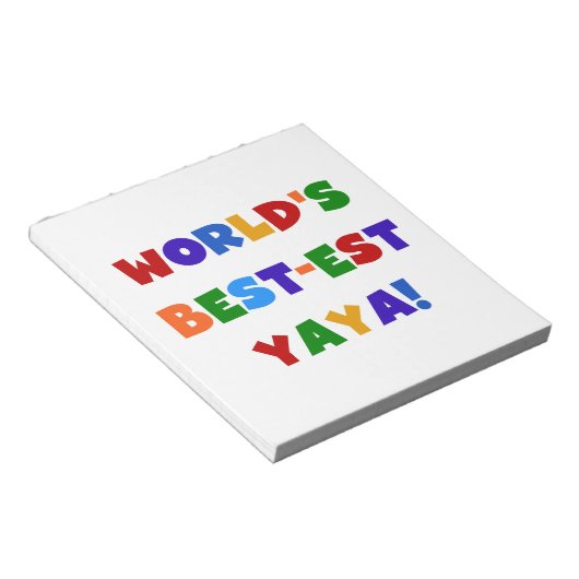 ブライトカラーズワールド最高ので最も高い屋屋家の贈り物 ノートパッド (アングル)