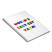 ブライトカラーズワールド最高ので最も高い屋屋家の贈り物 ノートブック (右側)