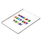 ブライトカラーズワールド最高ので最も高い屋屋家の贈り物 ノートブック (左側)