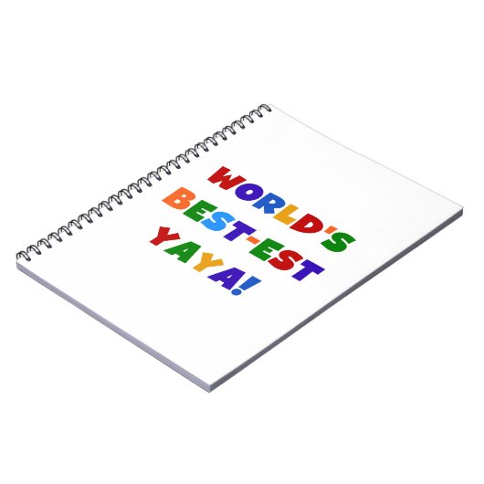 ブライトカラーズワールド最高ので最も高い屋屋家の贈り物 ノートブック (左側)