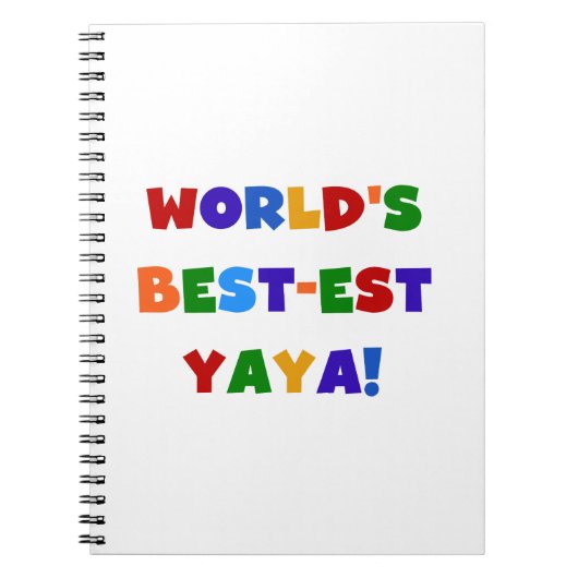 ブライトカラーズワールド最高ので最も高い屋屋家の贈り物 ノートブック (正面)