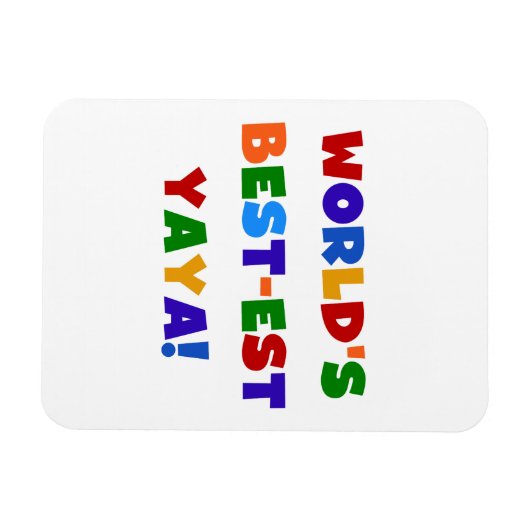 ブライトカラーズワールド最高ので最も高い屋屋家の贈り物 マグネット (横)