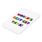 ブライトカラーズワールド最高ので最も高い屋屋家の贈り物 マグネット (左側)