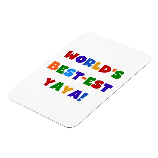 ブライトカラーズワールド最高ので最も高い屋屋家の贈り物 マグネット (左側)