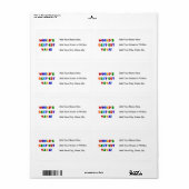 ブライトカラーズワールド最高ので最も高い屋屋家の贈り物 ラベル (フルシート)