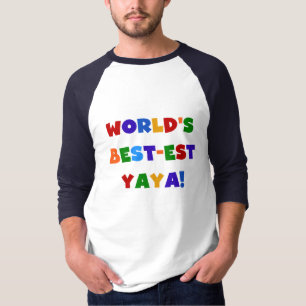 ブライトカラーズワールド最高ので最も高い屋屋家の贈り物 Tシャツ
