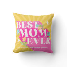 ブライトカラーレトロ最高のタイポグラフィマママエバー