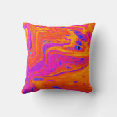 ブライトカラー抽象芸術アート装飾用クッション クッション (裏面)