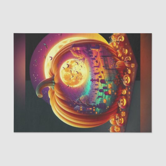 ブライトカンプキンカプリーツハロウィーンデクページ紙 薄葉紙 (正面)