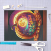 ブライトカンプキンカプリーツハロウィーンデクページ紙 薄葉紙 (クラフト)