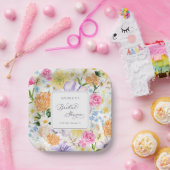 ブライトガーデンフローラ春サマーブライダルシャワー ペーパープレート (パーティー)