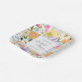 ブライトガーデンフローラ春サマーブライダルシャワー ペーパープレート (傾斜あり)