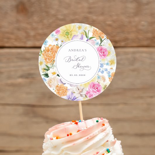 ブライトガーデンフローラ春サマーブライダルシャワー ラウンドシール