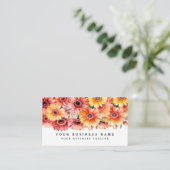 ブライトガーベラデイジーフラワーズビジネスカード 名刺 (スタンド正面)