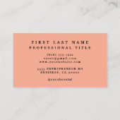 ブライトガーベラデイジーフラワーズビジネスカード 名刺 (裏面)