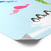 ブライトキッズワールドマップ(イラストレーション付き) ポスター (角)