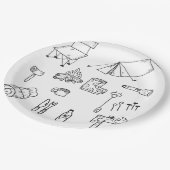 ブライトキャンピングテンティング紙プレート ペーパープレート (アングル)