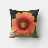 ブライトギカラフルラディアヒマワリフローラ クッション (裏面)