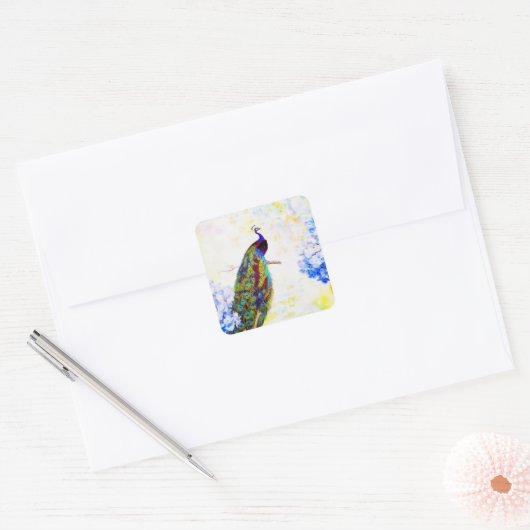 ブライトクジャク スクエアシール (封筒)