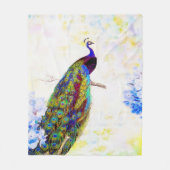 ブライトクジャク フリースブランケット (正面)