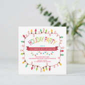 &ブライトクメリーリスマスライトホリデー招待状 招待状 (スタンド正面)