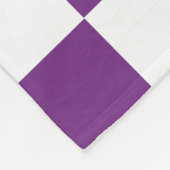 ブライトクラシックプライドレインボー市松模様にパターン フリースブランケット (角)