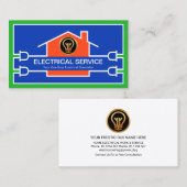 ブライトクリエイティブ電気ホーム回路配線 名刺 (正面/裏面)