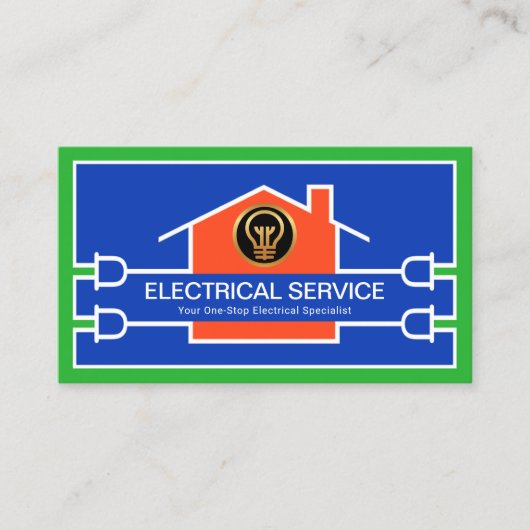 ブライトクリエイティブ電気ホーム回路配線 名刺 (正面)