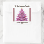 ブライトクリスマスギフトラベルデザイン スクエアシール (バッグ)