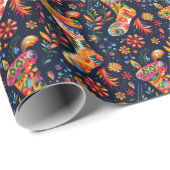 ブライトクリスマスストッキング ラッピングペーパー (ロールコーナー)