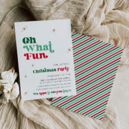 ブライトクリスマスパーティの招待状レトロボホおもしろい 招待状