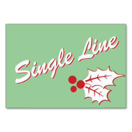 ブライトクリスマスホリーカスタムビュッフェカード テーブルナンバー