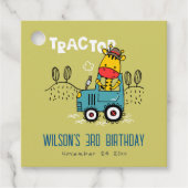 ブライトグリーンキレーフインファームトラクターボーイズ誕生日 フェイバータグ (正面)