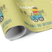 ブライトグリーンキレーフインファームトラクターボーイズ誕生日 ラッピングペーパー (ロールコーナー)