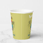 ブライトグリーンキレーフインファームトラクターボーイズ誕生日 紙コップ (右)