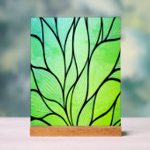 ブライトグリーンヒューズクリエイティブ離れパターン アクリルサイン (ニュートラル)