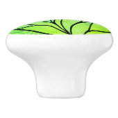 ブライトグリーンヒューズクリエイティブ離れパターン セラミックノブ (側面)