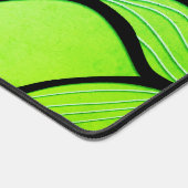 ブライトグリーンヒューズクリエイティブ離れパターン デスクマット (コーナー)