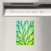 ブライトグリーンヒューズクリエイティブ離れパターン マグネット (インサイチュ (食洗機))