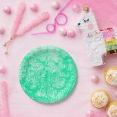 ブライトグリーン紙プレート ペーパープレート (パーティー)