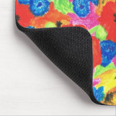 ブライトケシとコーンフラワーズマウスパッド マウスパッド (コーナー)