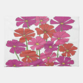 ブライトコスモスフローラプリント キッチンタオル (横)