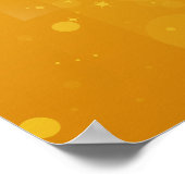 ブライトゴールデンスターイラストレーション ポスター (角)