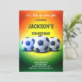 ブライトサッカーパーティーテーマ 招待状 (スタンド正面)