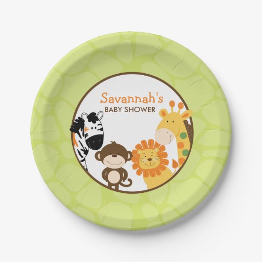 ブライトサファリ紙プレート ペーパープレート (正面)