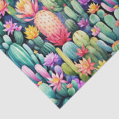 ブライトサボス開花砂漠植物模様 薄葉紙 (詳細)