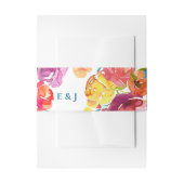 ブライトサマーカラフル結婚パステル 招待状ベリーバンド (正面例)